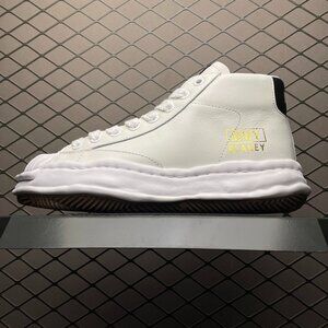 MMY Blakey OG Sole High Top Leather Sneakers in White